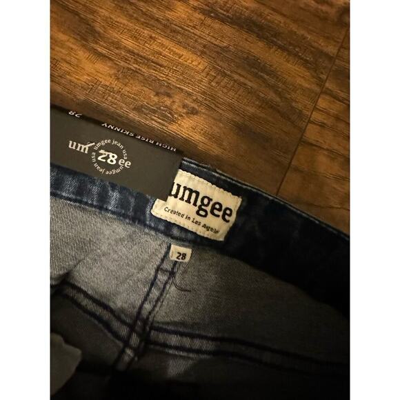 Umgee High Rise Skinny Jeans Sz:28 Medium Blue Distressed - Picture 7 of 8